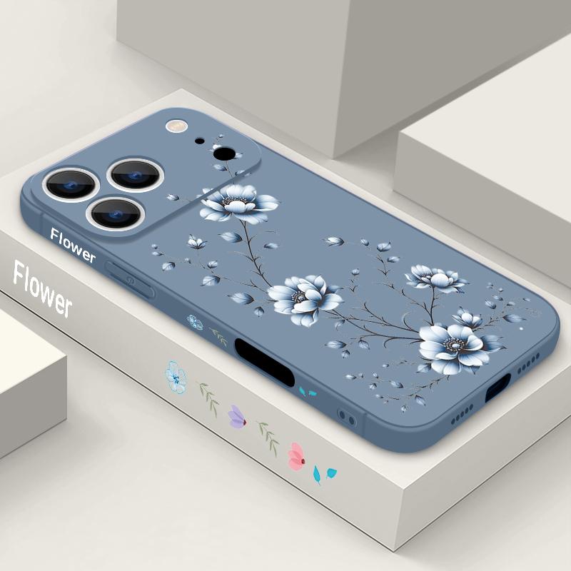 Чехол-шнурок с мелким цветочным узором для iPhone 17 Pro Max iPhone 16 15 14 13 Pro Max 11 16E 17E Мягкий силиконовый чехол-накладка для телефона