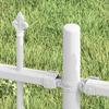 Garden Fence Woerden White 240 x 140 cm Powder Coated Steel