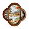 Hangzhou Zehn Szenen Holzmagnet: Dekoratives Souvenir im chinesischen Stil