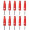 10Pcs High Current Screw Type 4mm Banana Plugs Male Stackable Connector Speaker Cable Adapter 4mm High Current Banana Plugs