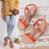 thick-soled wedges large-size sandals summer new bohemian beach sandals fashion versatile rhinestone mom sandals