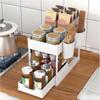 TEMU Shein H-Shaped Multifunctional Kitchen Sink Storage Rack with Pull-Out Design.