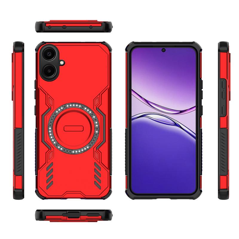 For Samsung Galaxy A07 / Galaxy A07S / Galaxy A08 Case Hard Armor Shockproof Magnetic Case Heat Dissipation Shockproof TPU PC Hybrid Cover