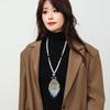 Elegant Peacock Phoenix Sweater Chain Necklace - Women's High-End Enamel Pendant