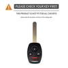 4 Button For Honda CRV SRV FRV Fit Civic Accord Jazz For Acura CSX Silicone Key Case Fob Accessories Holder Key Cover Shell