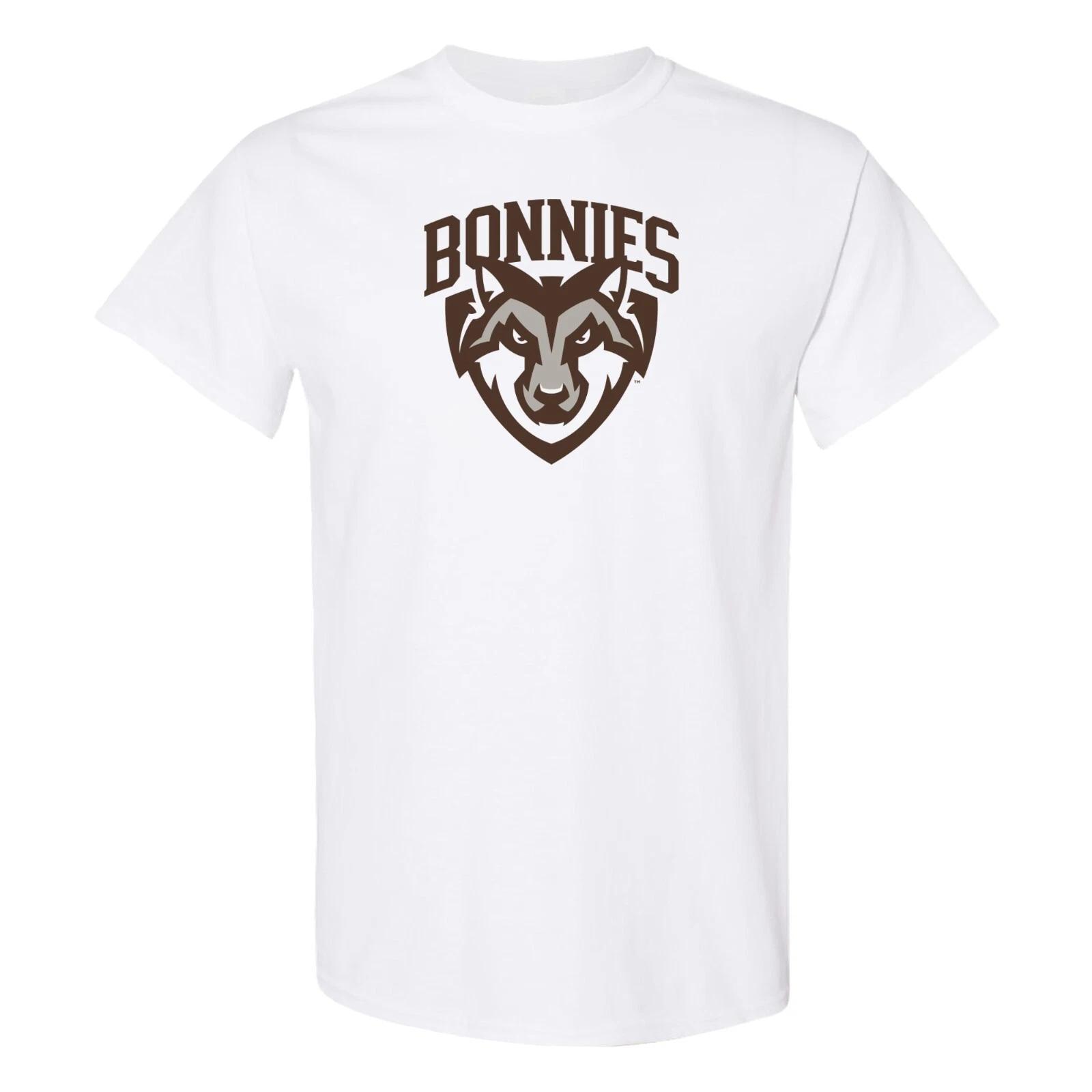 St. Bonaventure Bonnies Primary Logo T Shirt - White XL