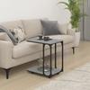 Vidaxl Side Table On Wheels, Sonoma Oak Gray, 50X35X55.5 Cm