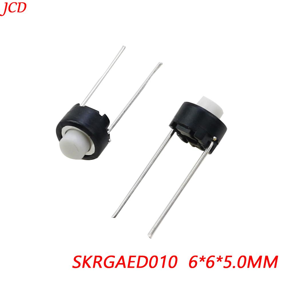 10/20/50/100PCS Tact Switch White Black Touch Switch 6*6*5mm DIP Tactile Push Button Micro Switch