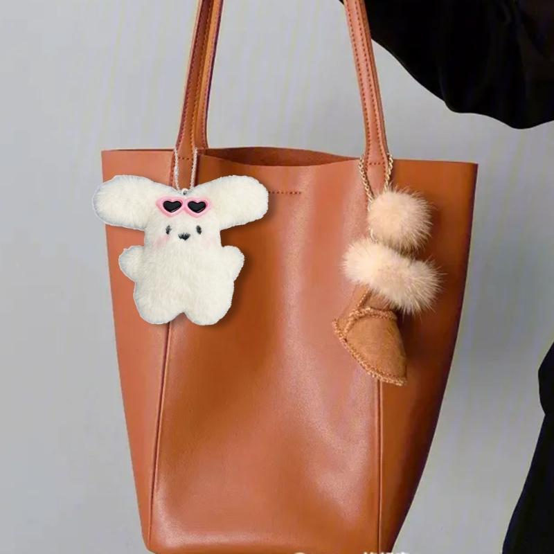 Plush Hanging Decors Soft Key Accessory Plush Key Holder Animal Shape Bag Charm Dog Plush Pendant Suitable for Girls