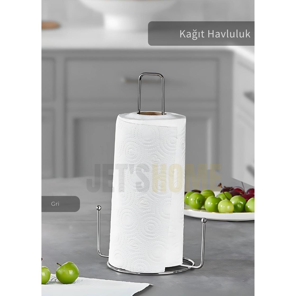 

Paper Towel Holder Stainless Napkin Holder Steel Bathroom Towel Organizer Gray