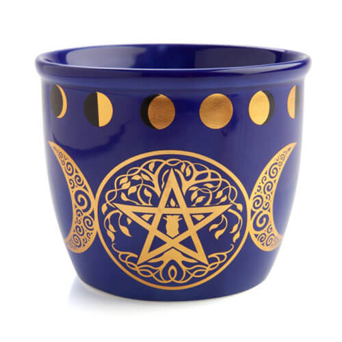 Wild Scents Ceramic Smudge Bowl (Pentacle)
