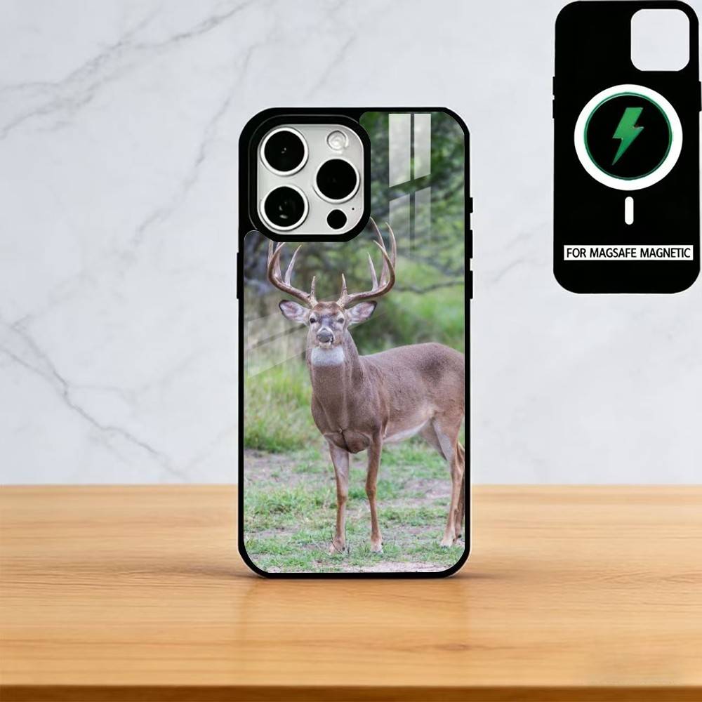 Deer Hunting Phone Case For iPhone17,16,15,14,13,12,11 Plus,Pro Magnetic with Magsafe Wireless Charging