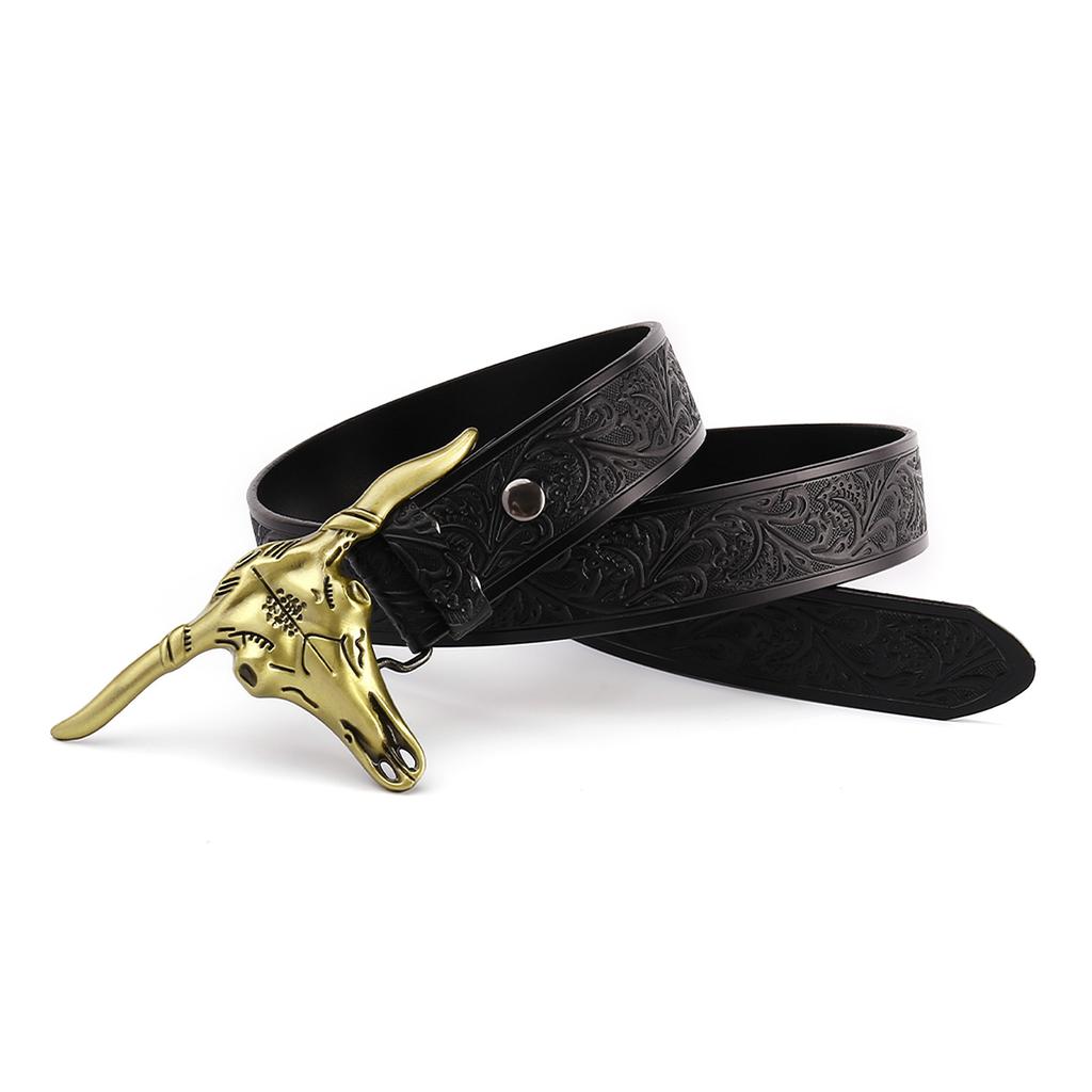 Antique Belt Men'S Genuine Leather Belt Men'S Belt Men'S High-End Belt Men'S Trendy Men