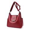 Soft Leather Large Capacity Crossbody Bag Women's Shoulder Bag Middle-aged Mother Bag
