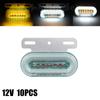 10pcs 12LED Side Marker Light Signal Indicator Lamps Warning Rear Tail Light 3 Modes Trailer Truck Lorry Camping Led Car 12V/24V