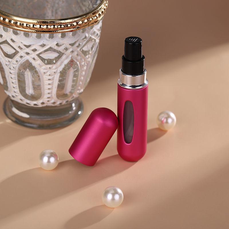 5ml Refillable Perfume Bottle - Bottom-Fill, Self-Priming, Recyclable, Rechargeable Spray, Portable Sample Size, Cosmetic Bottle.
