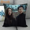 45X45cm Vincenzo Song Joong Ki KPOP Pillow Cover Square Zipper Cotton Linen Fabric Pillow Cases Bedroom Home Decorative Gift