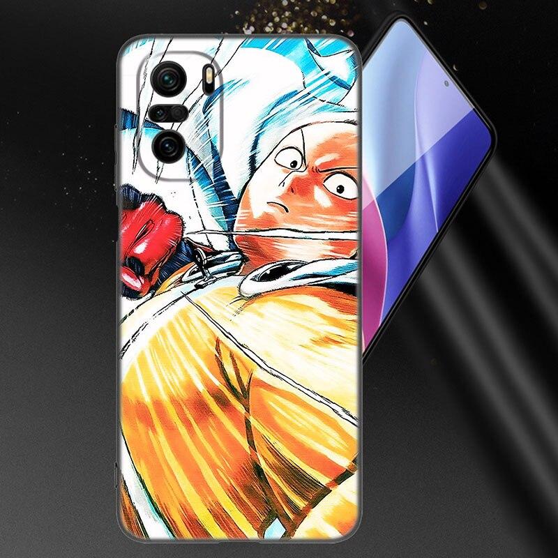 Anime One-Punch Man Phone Case For Xiaomi Mi POCO X3 NFC GT M4 M3 12 11T 10T Pro A3 11 Lite NE 5G 12X 11i F3 Soft Black Cover