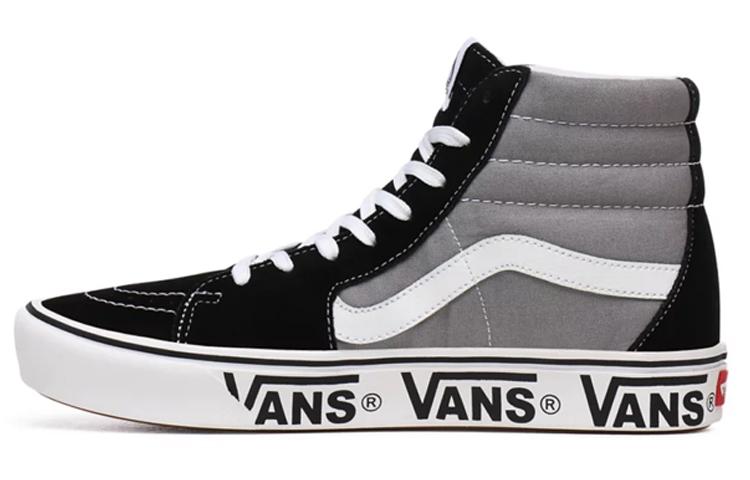 Sk8 Vans-Hi ComfyCush  Tape Mix Black Frost Gray  VN0A3WMBWI6 36