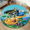 Vortex Crossing Gate Round Area Rug,Carpet Rug for Living Room Bedroom Sofa Playroom Decor,Non-slip Floor Mat