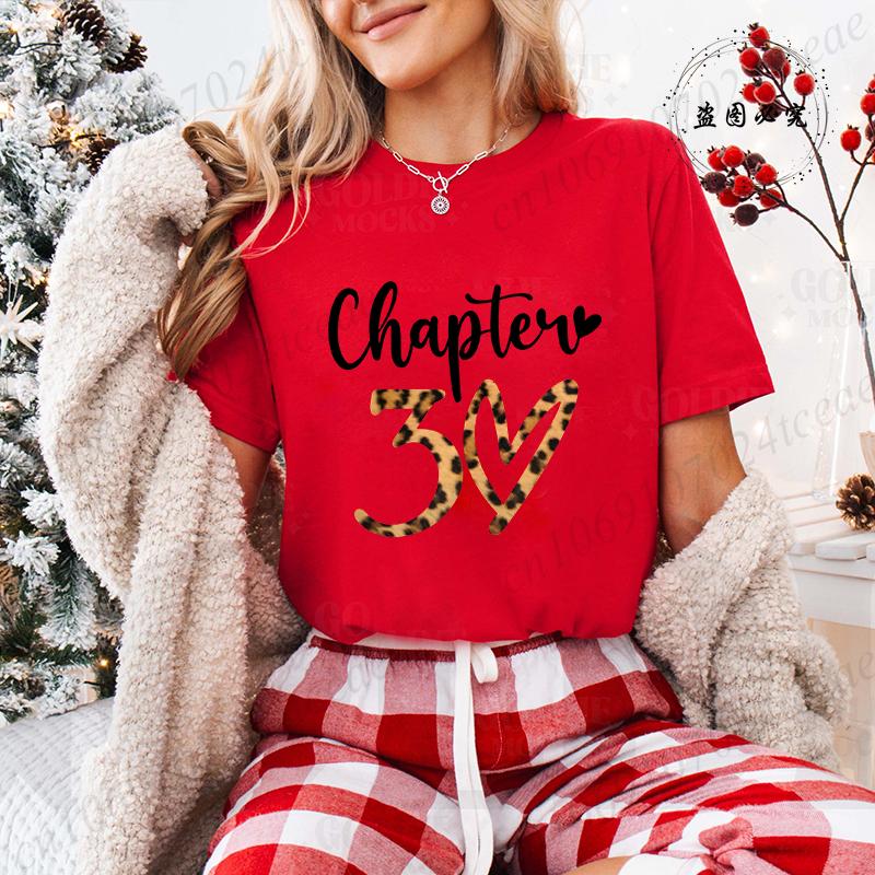 Retro Its My 30th Birthday Leopard Design Graphic TShirt for Unisex Crew Neck TShirts Birthday Party Aesthetic Tee Top Clothes