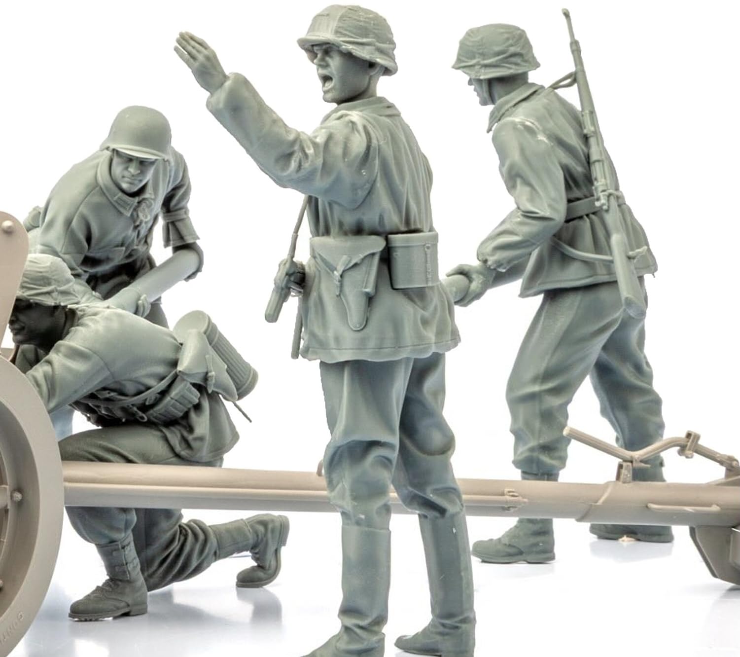 

Sol Model Набор немецкой артиллерийской команды времен Второй мировой войны Набор для 3D-принтера MM890 1/16 Противотанковый (4 фигуры) (Человек)