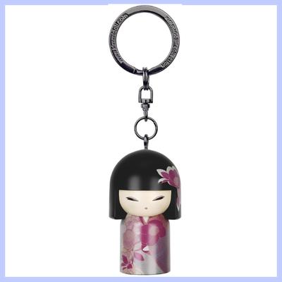 Kimmidoll MANA Keyholder Figurine - Love & Compassion Kokeshi-Inspired Doll Model TGKK231, Gift Box Included