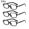 2/3 Pcs Rectangle Glasses Men  Fashion Vintage Blue Light Blocking Optical Frames Women New Trendy Simple Design Eyeglasses