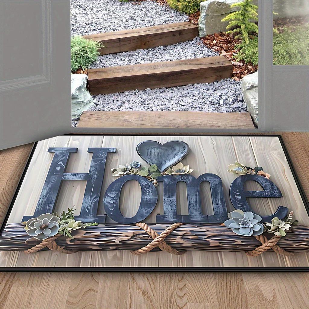 Household Dust-proof and Non-slip Crystal Velvet Floor Mat