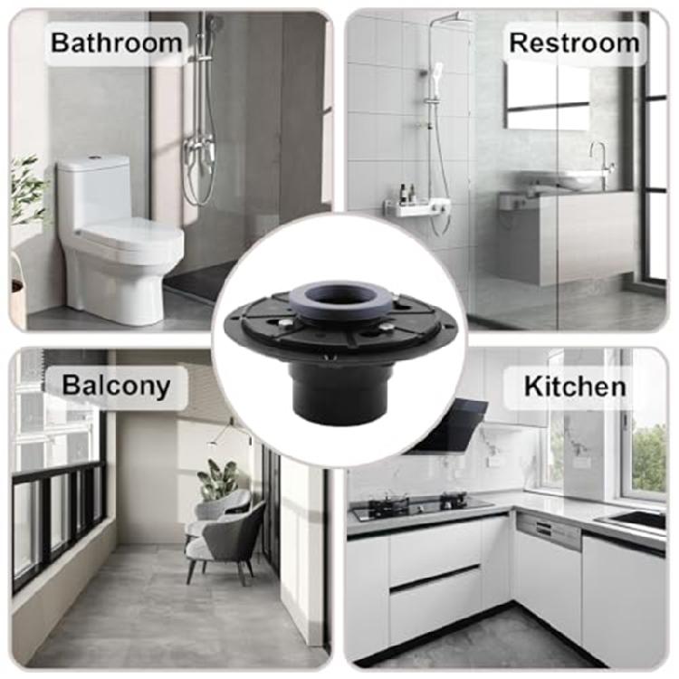 Drain Siphon Flange Coupling Shower Drain Base Flange Kit Floor Drain Connector Bathroom Accessory for Flange Pipeline