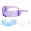 Partybrille Visier Wrap Shield Großer Spiegel Sonnenbrille Persönlichkeit Modebrille Reiten Winddichte Brille