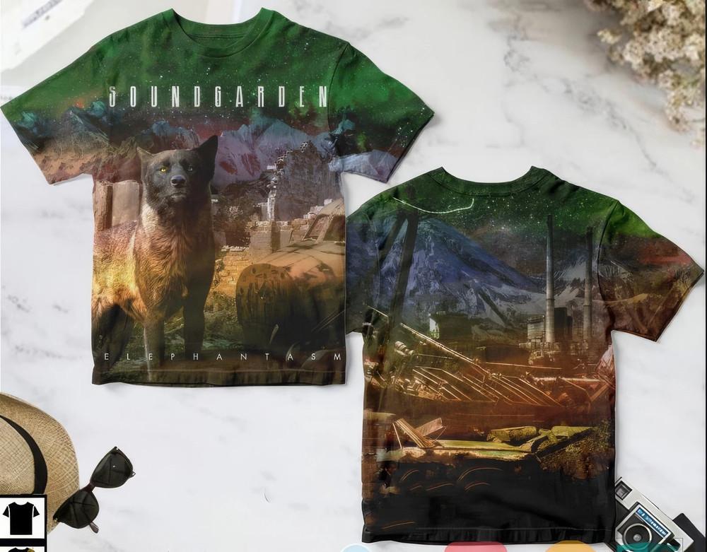 Soundgarden Band Telephantasm Album Cover AOP T shirt Full Size S-5XL Unisex T-Shirt XXXXL