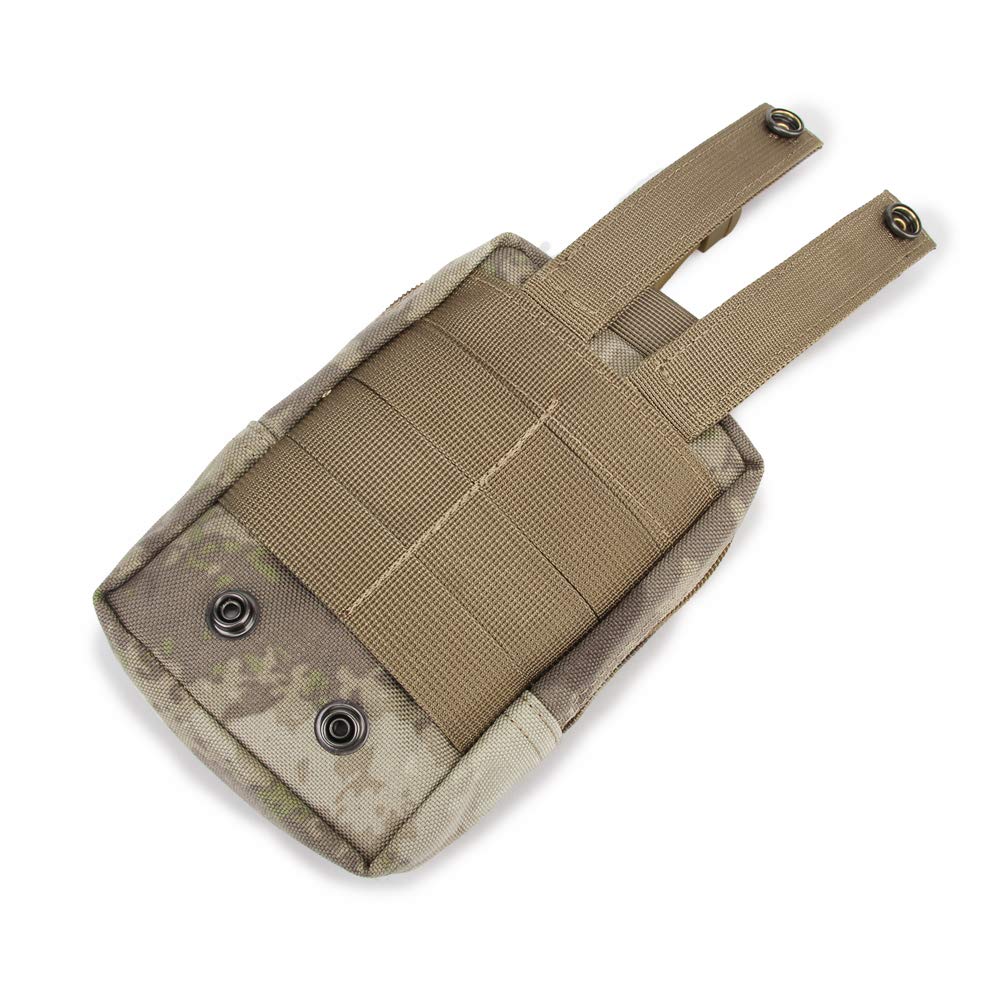 PHOENIX IKKI Small Fits Military Tactical Tool Waist Tactical Phone Molle 11 Colors CP Camouflage Square-Shaped Organizer, 5.5-Inch Smartphones, Bag,