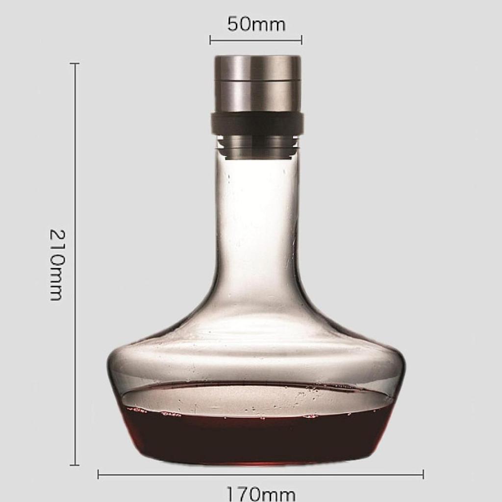 Red Wine Decanter Multifunctional Glass for Kitchen Restaurant Cafe Style B