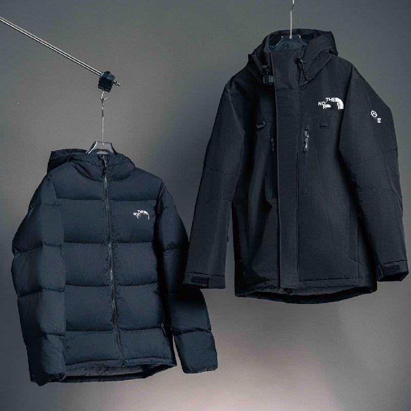 

Beijia Himalayan 3-in-1 Hooded Down Jacket - Windproof, Warm, Duck Down Outerwear for Couples S