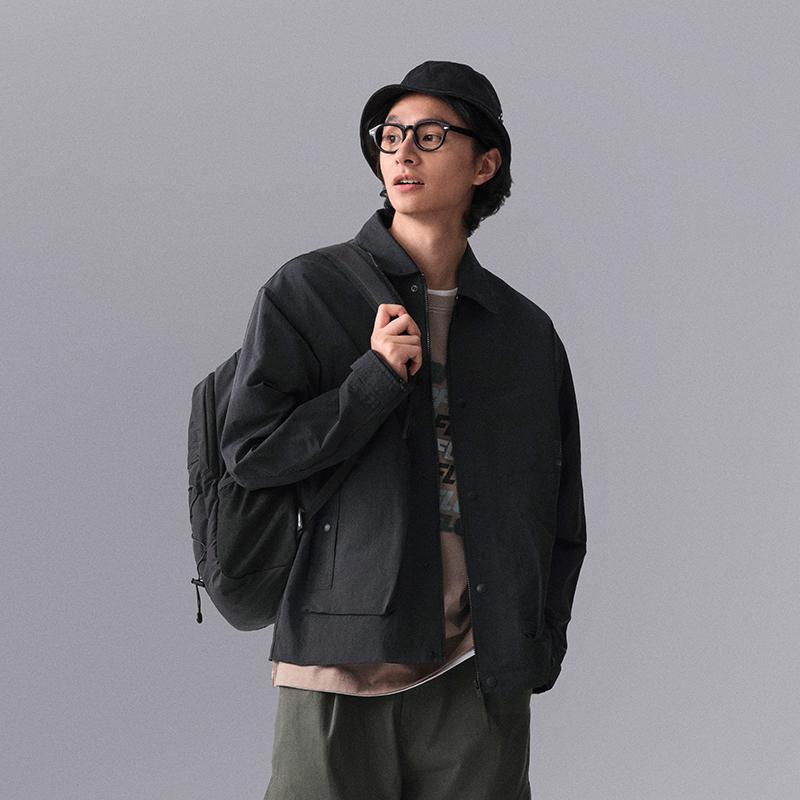 Li Ning CF Outdoor Water-Resistant Solid Color Casual Sports Zip-Up Long Sleeve Jacket Men Jackets Black AJDU247-3
