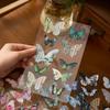 2 Pcs Ancient-style Butterfly Theme Stickers Decorative Hand Account Diary Scrapbooking Material Planner Craft Supplies