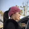 Women's Autumn/Winter Korean Knitted Wide-Brim Headband: Warm Wool Headgear with Flower for Hair & Head Protection