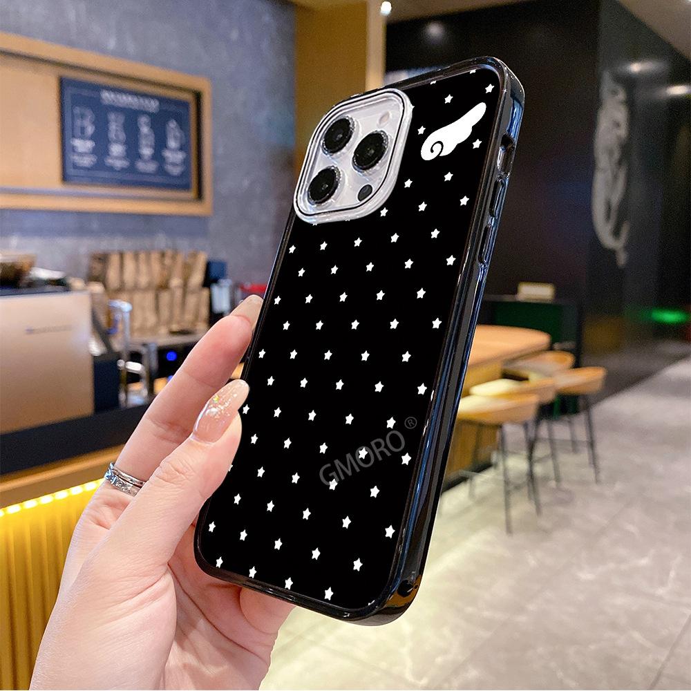 [Magsafe magnetic attraction] Simple polka dot transparent Apple 15/6promax mobile phone case iPhoneAIR protective case