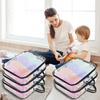 5Pcs Large Toy Storage Bags Reusable Clear PVC Yarn Storage Bag with Handle and Zipper Travel Waterproof Storage Organizer Bags