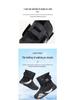 Men's Fashionable Warm Snow Boots - Windproof, Cold-Proof, Non-Slip, Wear-Resistant, Plus Velvet, Mid-Tube Outdoor Cotton Shoes.