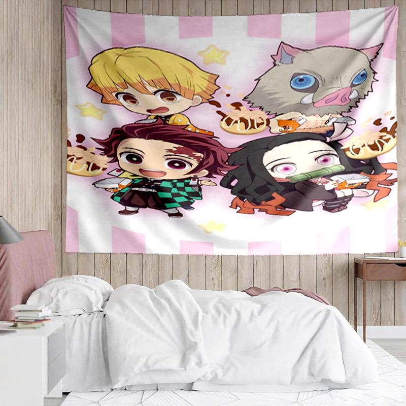 1PC Vibrant Anime Characters K-pop music group Tapestry Accessories for Bedroom,Livingroom, dormitory Room Wall Decor Fan Birthday Gifts