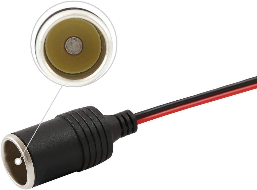 YFFSFDC Car Cigarette Lighter DC Power Extension Cigarette Lighter 1 to 3 Female Cigarette Lighter Splitter Socket, 12V/24V Compatible, 3-Way Cable,