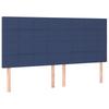 Box Spring Bed with Mattress Blue 180 x 200 cm Fabric
