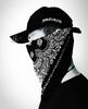 Trifong Bandana Black Paisley Unisex 100% Cotton 55cm X 55cm KC-E