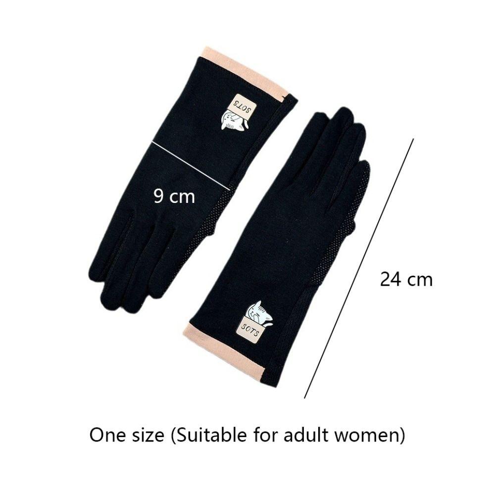 Gants de protection solaire pour femmes en élasthanne Gants de protection solaire en coton Nouveaux gants de conduite Dames