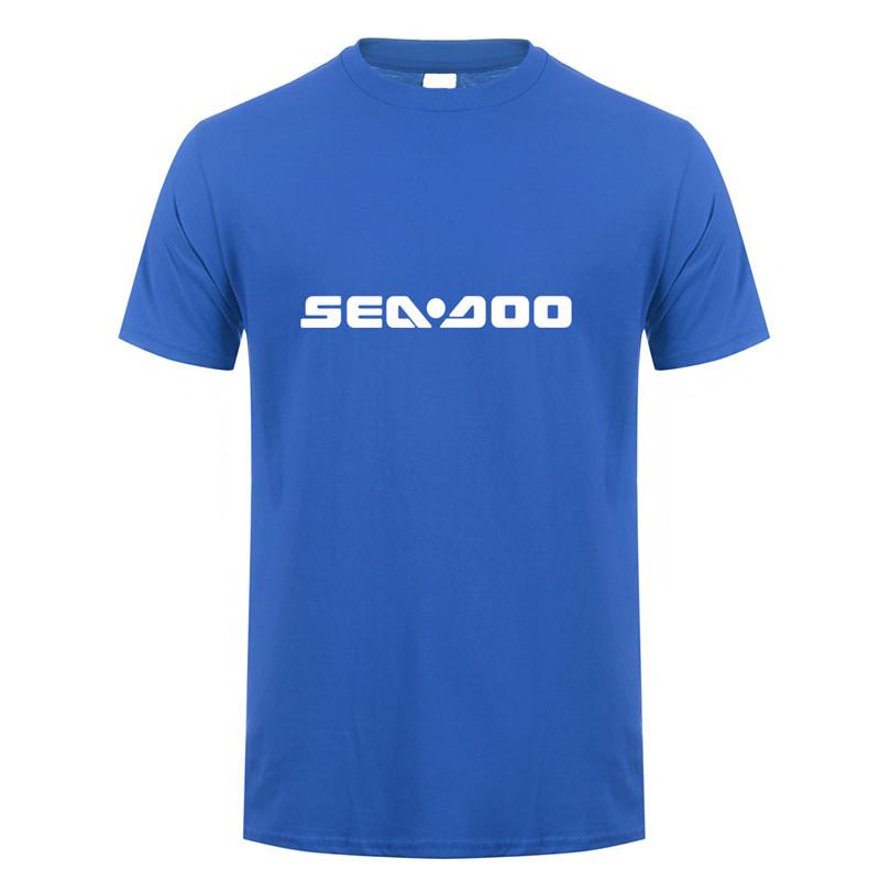 Seadoo T Shirts Summer Short Sleeve Cotton Sea Doo Seadoo Moto Tshirt Unisexs Tshirt Tops Tees Lh079