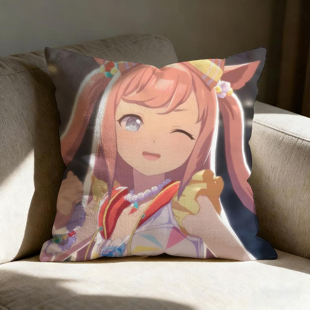 Uma Musume Agnes Digital Pillow Case Pillowcase Doublesided Printed Sofa Cushion Bedroom Headboard Pillow