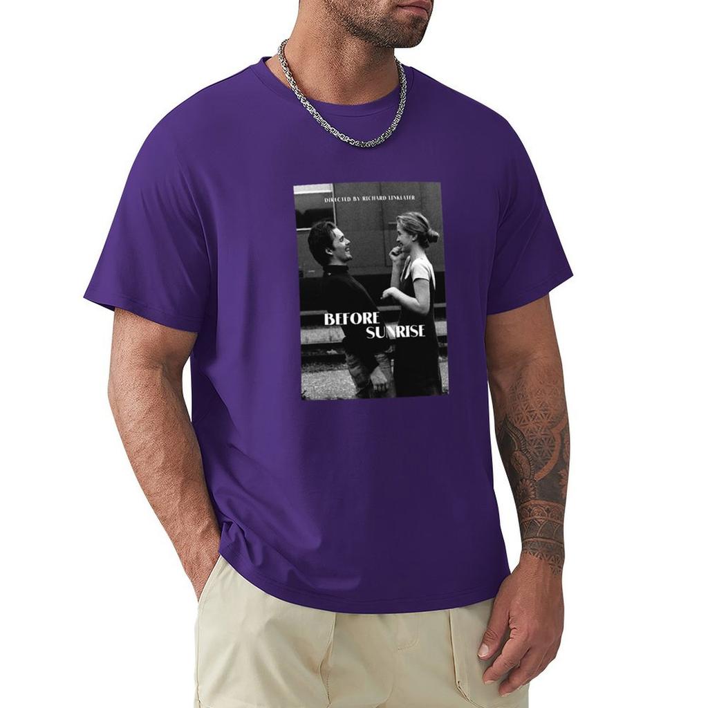 Przed Wschodem Słońca Zachód Słońca Północ T-shirt Oversize z Graficznym Nadrukiem Street Wear Sublime Blanks Odzież Męska