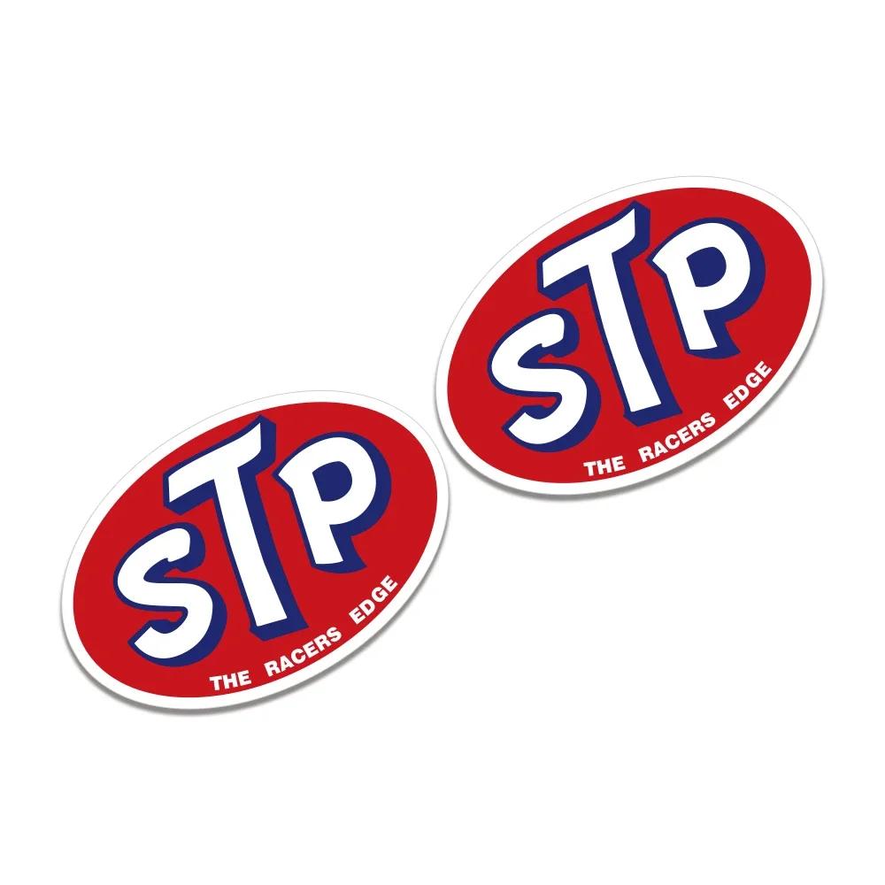 

2Pcs STP Racers Edge Vintage Oil Original 1960 s 70 s Racing Style Car Sticker Richard Petty Vinyl Decal Auto Tuning Accessories 7.5x5cm&2 Pcs